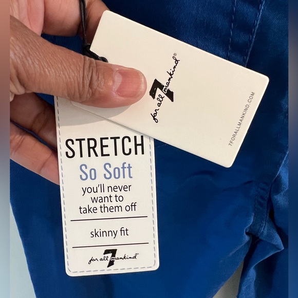 Girls 7 for all mankind royal blue jeans - Picture 4 of 7